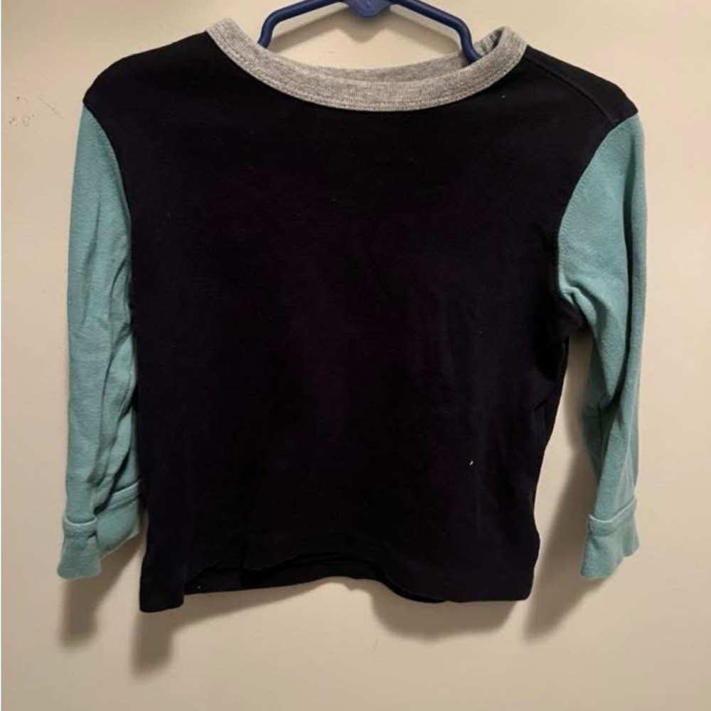 GAP Kids Long Sleeve Shirt - Black and Teal